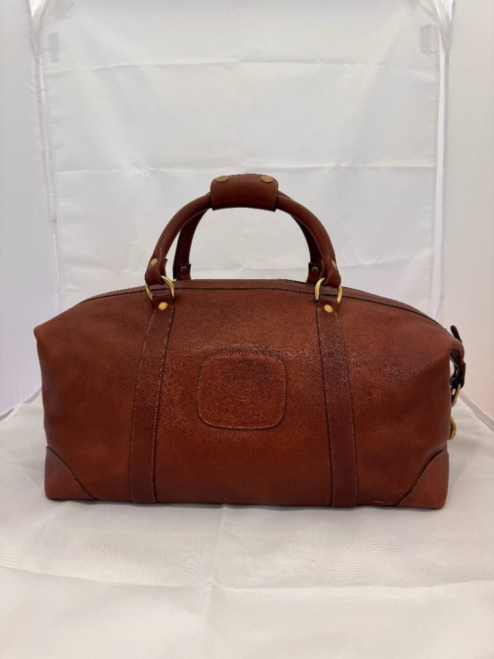 Ghurka Cavalier No. 96 Vintage Chestnut Leather Duffel Bag